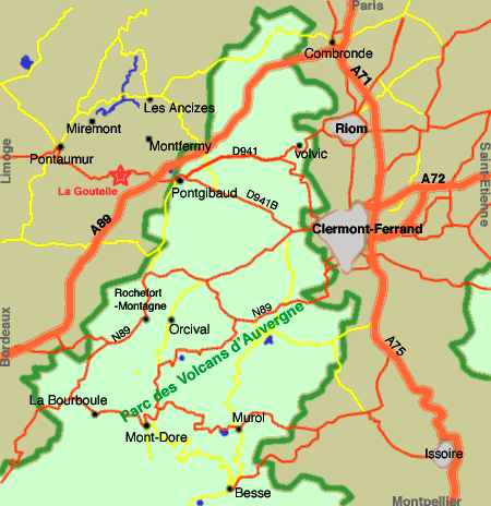 Carte du Puy de Dôme